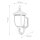 Lampe dextérieur murale IP44 H : 41,5 cm Rustique verre alu en bronze