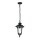 Suspension extérieure IP44 L : 23,5 cm Noir Vintage