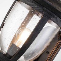 Außenwandleuchte Glas Aluminium IP44 H: 54,3 cm in...