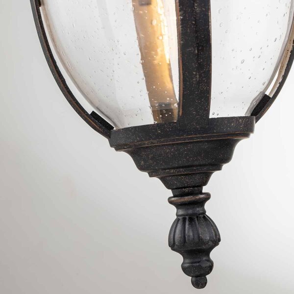 Wandlampe außen IP44 54,3 cm hoch in Bronze Rustikal