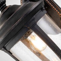 Wandlampe außen IP44 54,3 cm hoch in Bronze Rustikal