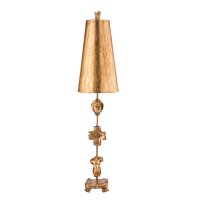 Lampe de table EXTRATO feuille dor H:102cm Lampe de sol
