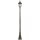 Mastleuchte Rustikal 232,5 cm hoch IP44 E27 Alu Glas