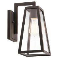 Lampe dextérieur mur 29 cm de haut verre aluminium...