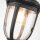 Lampe à suspendre extérieure aluminium verre IP44 L : 18,5 cm Vintage