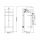 Lampe LED dextérieur murale H : 41 cm IP44 noir Downlight