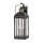 Wandlampe außen Vintage E14 IP44 H: 61 cm Alu Glas