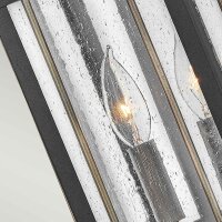 Lampe dextérieur mur aluminium verre IP44 47 cm de...