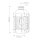 Außenleuchte E27 Wand Glas Aluminium IP44 34,4 cm hoch
