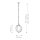 Außenlampe rund B: 30,5 cm H: max. 203,3 cm verstellbar