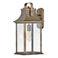 Außenleuchte Wand H: 48,3 cm IP44 E27 in Bronze Alu...