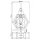 Applique extérieure Vintage Alu Verre H : 41,8 cm IP44 E27