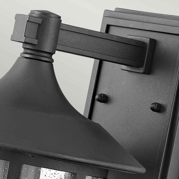 Lampe dextérieur murale H : 30,1 cm IP44 noir E27