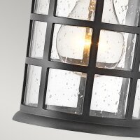 Lampe dextérieur murale E27 IP44 H : 23,8 cm Noir...