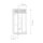 Applique murale extérieure laiton verre hauteur 31 cm IP44 massif E14