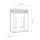 Lampe dextérieur en laiton verre IP44 31 cm de haut 2x E14