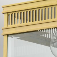 Außenlampe Echt-Messing Glas 30 cm breit IP44 E27...