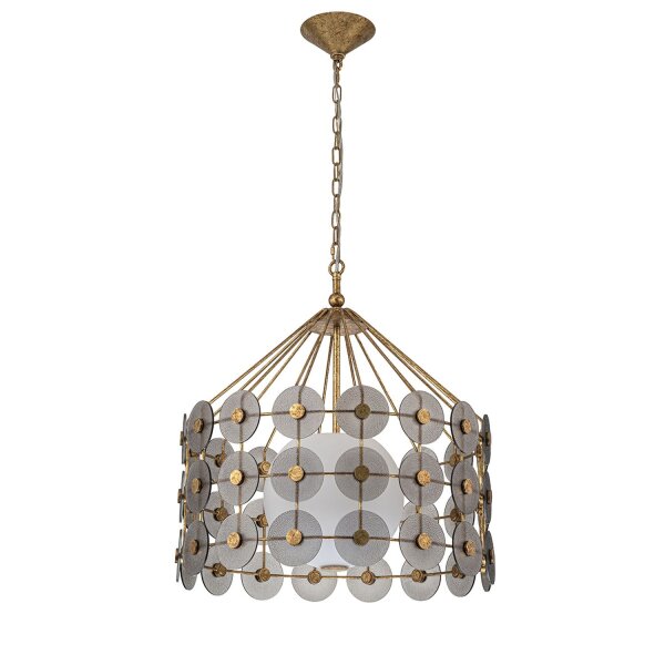 Lampe de plafonnier extérieur laiton véritable verre E27 IP44 2 flammes