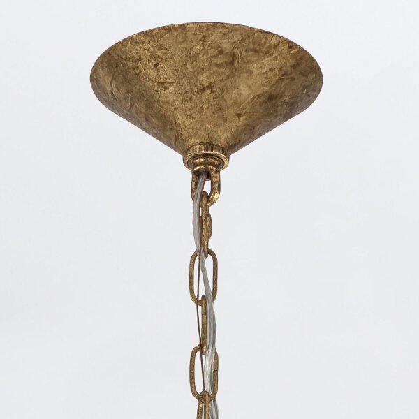 Lampe de plafonnier extérieur laiton véritable verre E27 IP44 2 flammes