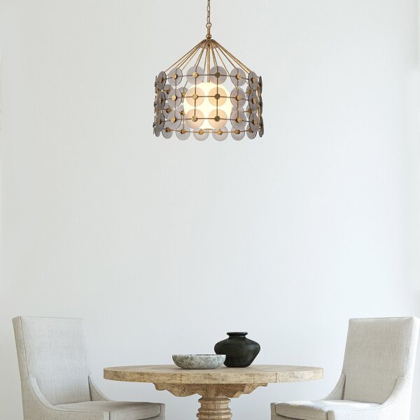 Lampe de plafonnier extérieur laiton véritable verre E27 IP44 2 flammes