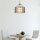 Lampe de plafonnier extérieur laiton véritable verre E27 IP44 2 flammes