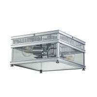Plafonnier extérieur laiton verre E27 IP44 30 cm...