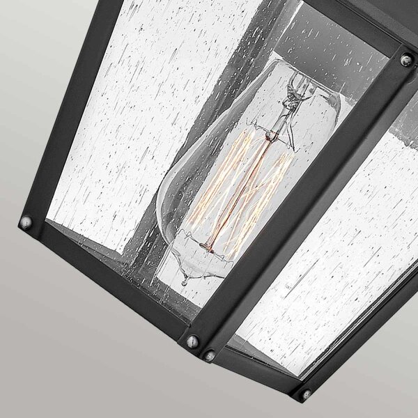 Lampe dextérieur murale IP44 35,1 cm de haut Noir E27 Rustique