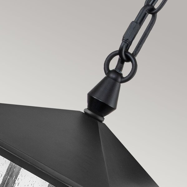 Lampe à suspendre extérieure 3x E14 IP44 27,9 cm de large Vintage Noir
