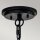 Lampe à suspendre extérieure 3x E14 IP44 27,9 cm de large Vintage Noir