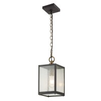 Lampe dextérieur suspendue aluminium verre E27...
