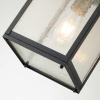 Lampe dextérieur suspendue aluminium verre E27...