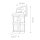 Applique extérieure Vintage E27 IP44 43,6 cm de haut Alu Verre