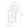 Applique extérieure E27 IP44 36,6 cm de haut aluminium verre