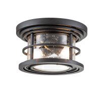 Deckenleuchte außen Alu Glas IP44 B: 25,4 cm rund...