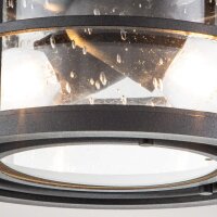 Deckenleuchte außen Alu Glas IP44 B: 25,4 cm rund...