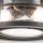Plafonnier extérieur alu verre IP44 L : 25,4 cm rond 2x E27
