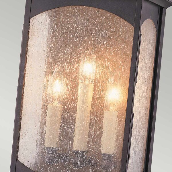 Applique extérieure grande H : 63,8 cm Verre Alu E14 IP44