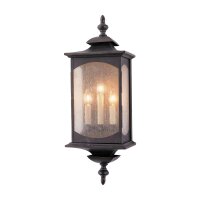 Außenwandleuchte groß H: 63,8 cm Glas Alu E14...