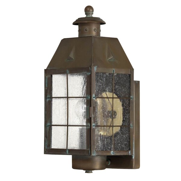 Lampe dextérieur murale en laiton verre E27 IP44 34,2 cm de haut