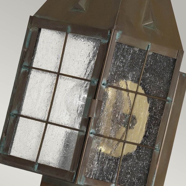 Lampe dextérieur murale en laiton verre E27 IP44 34,2 cm de haut