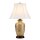 Tischleuchte CHINO Creme Gold 58cm Porzellan Lampe