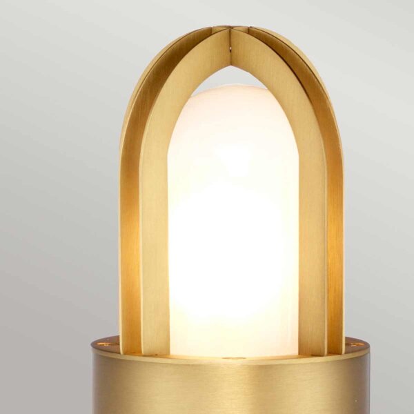 Borne déclairage de jardin en laiton verre IP55 hauteur 70 cm