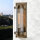 Außenwandlampe E27 IP44 35,6 cm hoch Aluminium Glas
