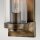 Außenwandlampe E27 IP44 35,6 cm hoch Aluminium Glas