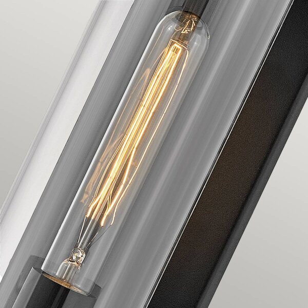 Lampe dextérieur mur entrée 35,6 cm de haut IP44 E27 noir