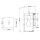 Applique murale extérieure vintage 33,6 cm de haut IP44 E27 Alu verre