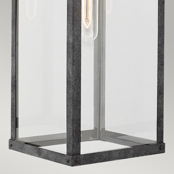 Wandlampe außen Balkon E27 IP44 H: 56,4 cm groß Vintage