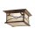 Deckenlampe außen B: 29,8 cm IP44 2x E27 in Kupfer Antik