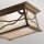 Deckenlampe außen B: 29,8 cm IP44 2x E27 in Kupfer Antik