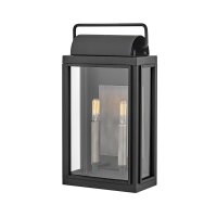 Applique extérieure noire IP44 41,9 cm de haut 2x...